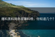 爆料黑料网年度爆料榜，你知道几个？