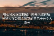 糖心vlog深度揭秘：内幕风波背后，神秘人在公司会议室的角色十分令人意外