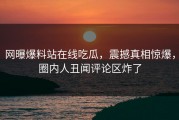 网曝爆料站在线吃瓜，震撼真相惊爆，圈内人丑闻评论区炸了