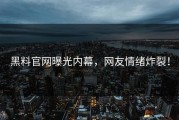 黑料官网曝光内幕，网友情绪炸裂！