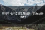 黑料不打烊惊现隐藏线索，网友纷纷扒皮！