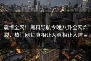 震惊全网！黑料导航今晚八卦全网炸裂，热门网红真相让人真相让人瞠目
