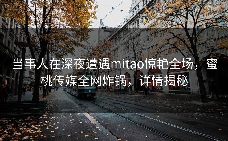 当事人在深夜遭遇mitao惊艳全场，蜜桃传媒全网炸锅，详情揭秘